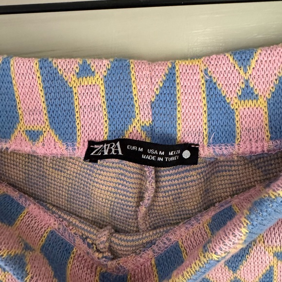 Zara Knit Pull On Pants in Geometric Print - Picture 5 of 5